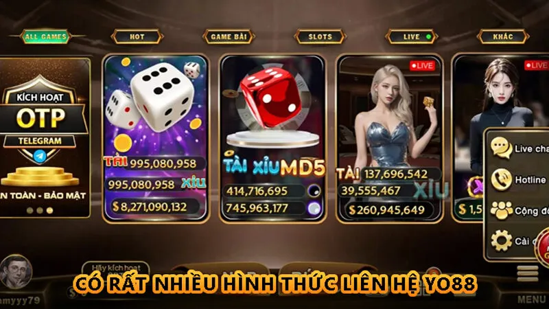 Liên hệ Yo88: Nhanh chóng - Đa dạng - Nhiệt tình 1 Tổng hợp hình thức liên hệ Yo88