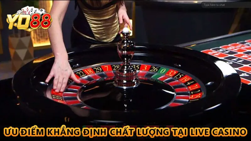 Live Casino Yo88 - Điểm đến lý tưởng bậc nhất Châu Á 3 Ưu điểm khẳng định chất lượng tại Live Casino Yo88